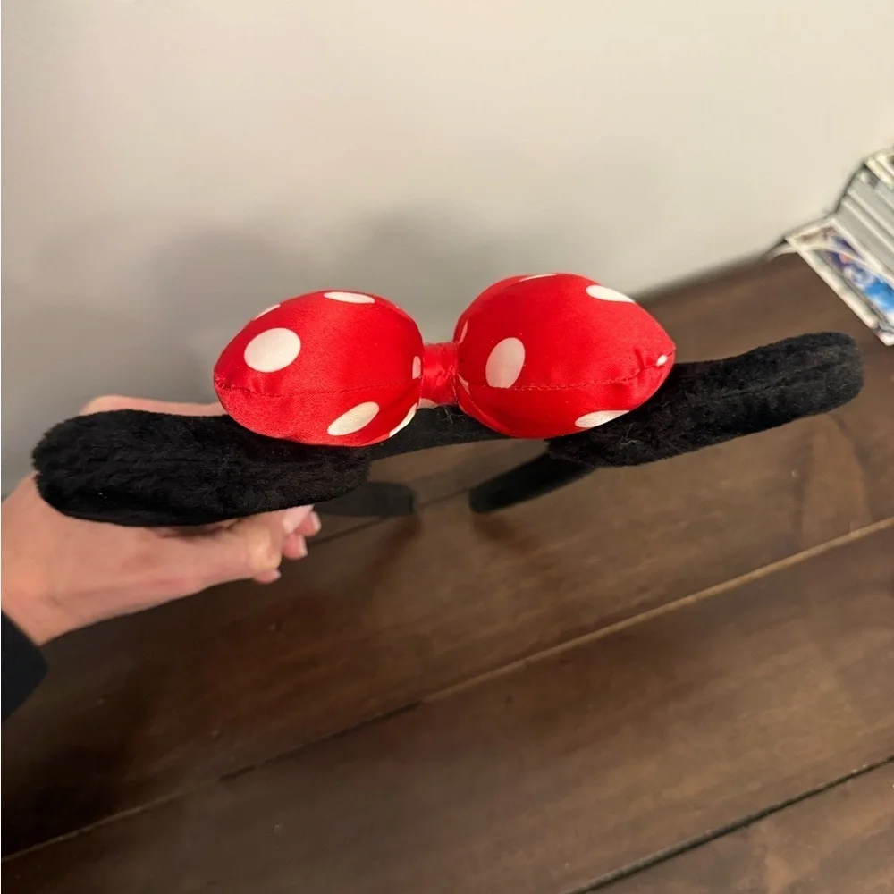 Minnie Mouse Polka Dot Bow Ear Headband for Adults